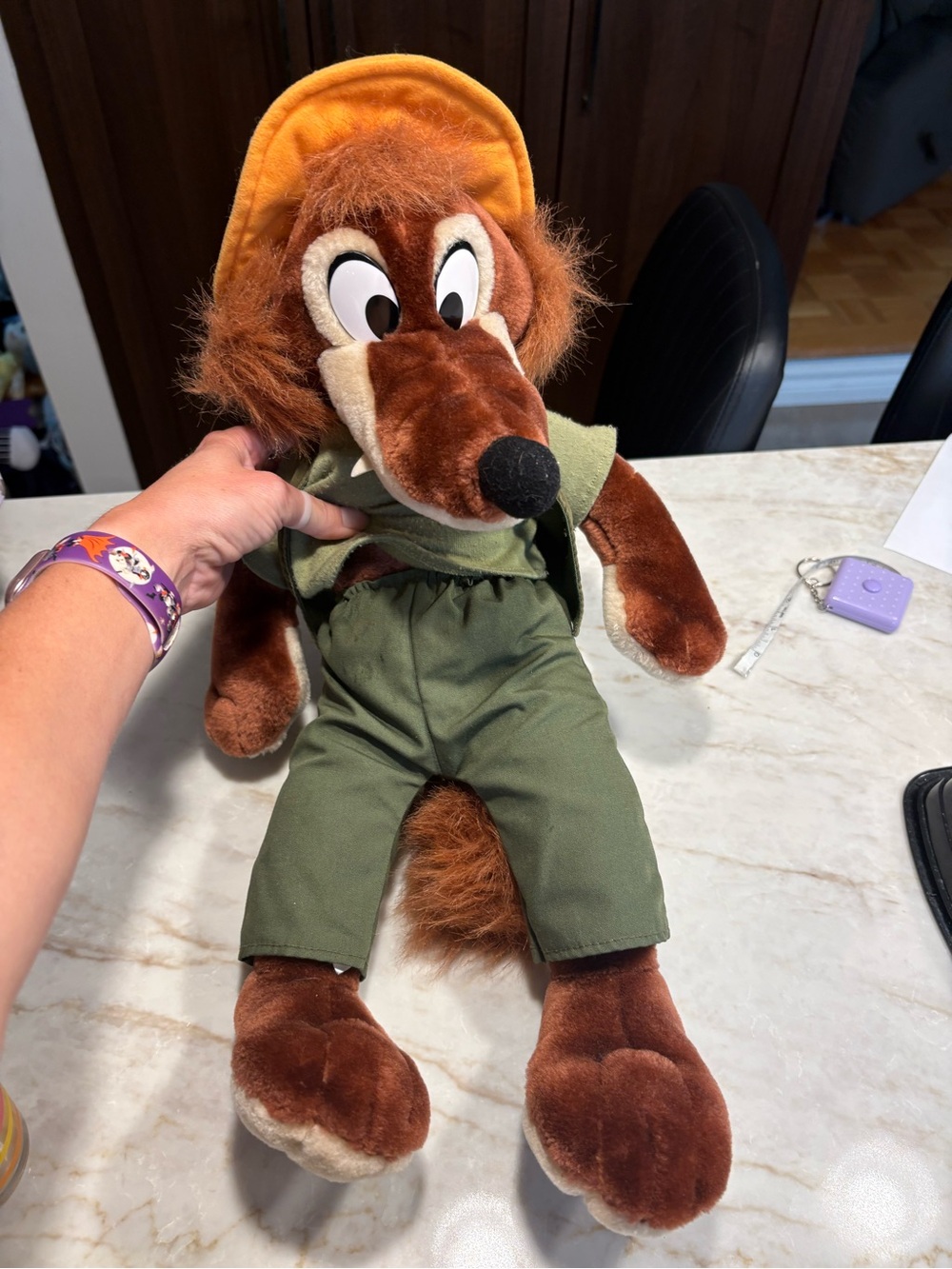 Vintage Disney World Parks Brer Fox Splash Mountain Large 21" Plush Toy Animal